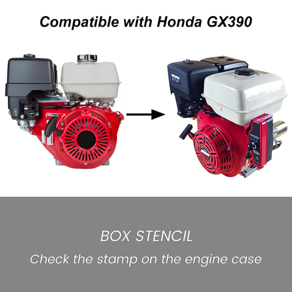 Elstart tændingssæt - Til GX160/GX200 5.5HP 6.5HP - Startermotor - Svinghjul - Tændingslås - Tændspole - Ventilatorkåbe - Multifarvet