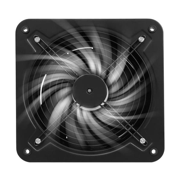 Udsugningsventilator - Vindues-/vægventilator - 300 mm - Til køkken & bad - Ventilation/aftræk - Sort