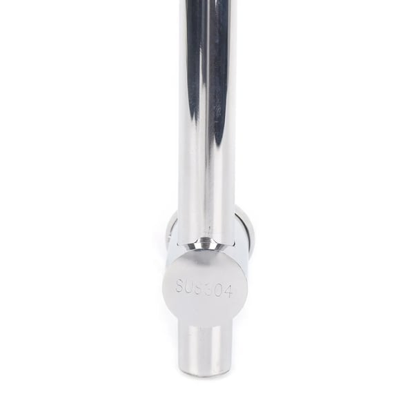 Bruseglidestang - Skruemontering - Justerbar holder til håndbruser - Rustfrit stål - 66 cm - Sølv