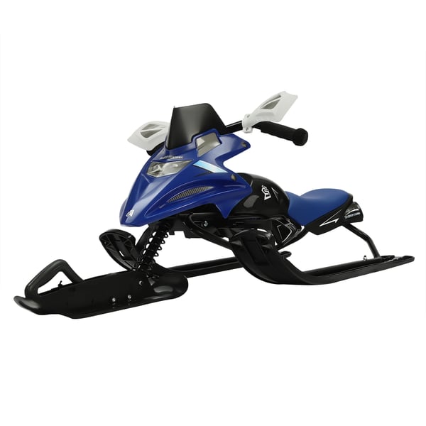 Ohjattava suksikelkka lapsille ja nuorille, skibob, kantavuus 80 kg, 80 cm vetonaru, yli 3 v, Deep Blue