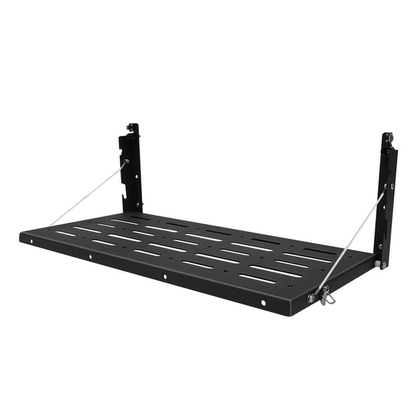 Kannettava taitettava takaluukun pöytä, Jeep Wrangler JK 2007–2017 -malliin, musta metallinen, 60×31 cm