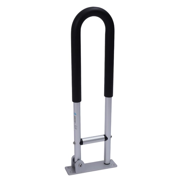 Vægmonteret toiletgreb - Støttehåndtag - 60 cm Længde - Aluminiumlegering - Til Ældre, Handicappede, Gravide - Multifarvet