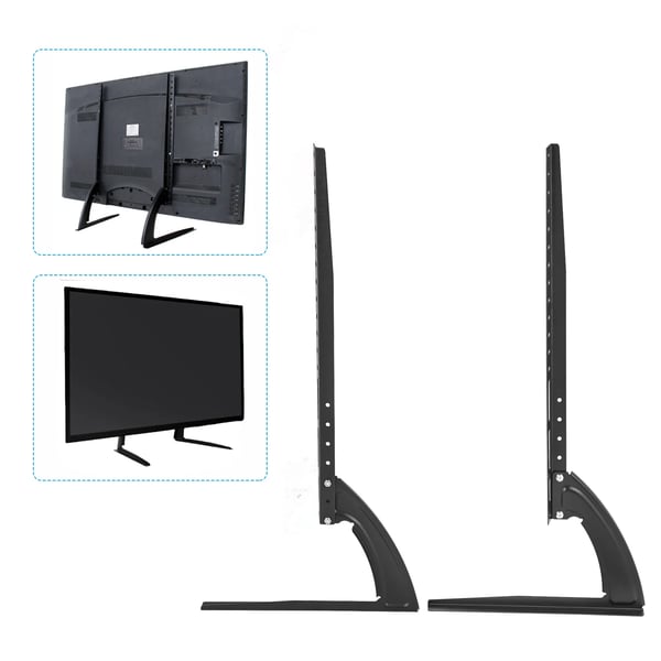 TV-fødder - Bordstander - Universel - Til 81–178 cm LCD-TV - Bordmontering - Basebeslag - Sort