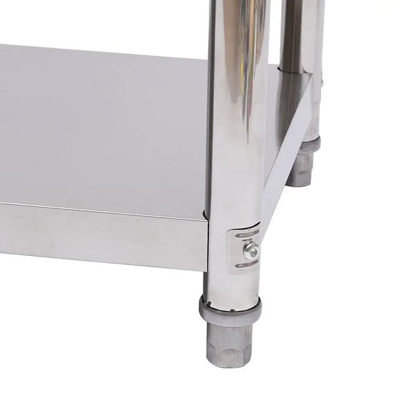 Køkkenhylde - Hyldestativ - 3 Etager - Rustfrit Stål - 80 x 40 cm - Til Køkken og Restaurant - Opbevaring