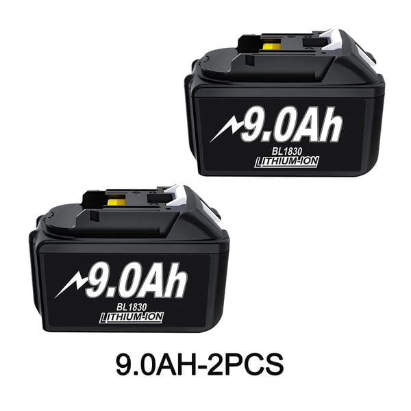 Til Makita 18V LXT, erstatningsbatteri, Li‑ion 18650, guld, erstatter BL1830/BL1860/BL1890 LXT400