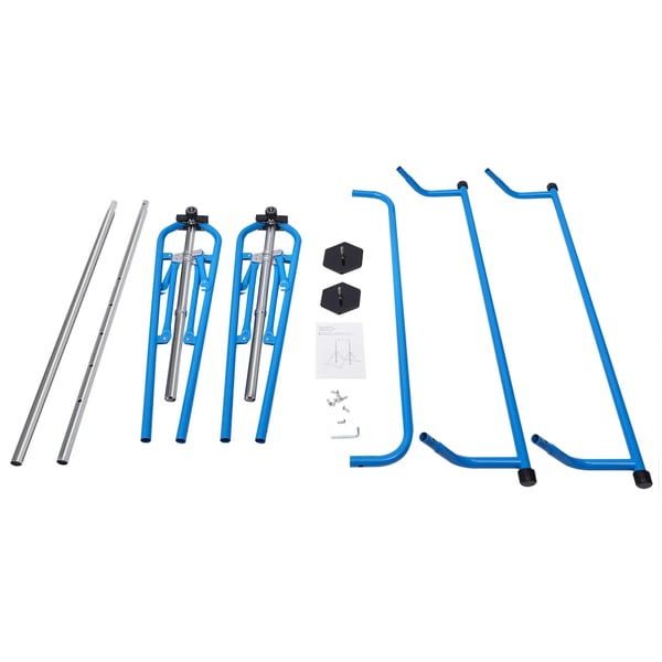 Børne Gymnastikstativ - Turnstang - Højdejusterbar 115–155 cm - Stål - Max 80 kg - Størrelse 107×148 cm - Blå