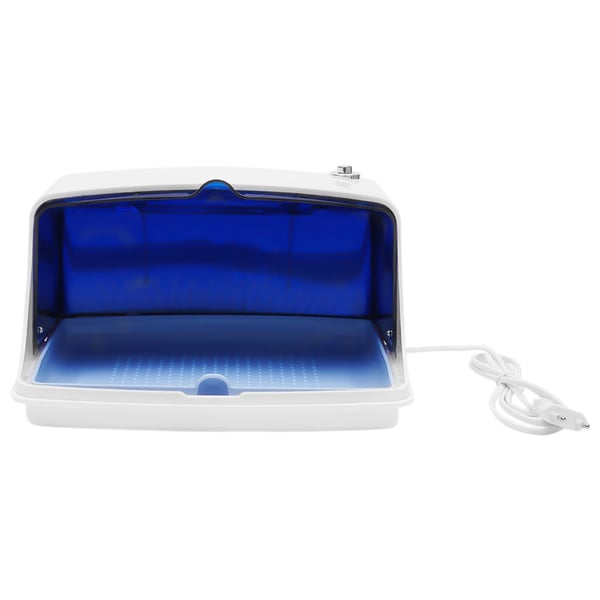 UV-sterilisator - UV-lampe med bakke - 5 W - EU-stik - Til salon, spa, neglesalon - Hvid