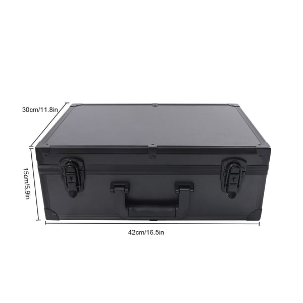 Makeupkuffert med LED-spejl - Rejse kosmetikboks - 6 LED - Touch - Trinløs lysstyrke - 9 rum - Bæreevne 7 kg - Størrelse L