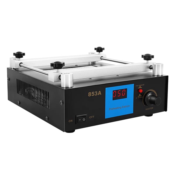 IR forvarmningsstation til lodning - 853A - 450W - 220–240V EU-stik - BGA rework - PCB-forvarmning - Blå