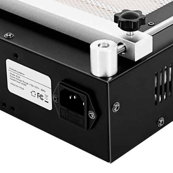 IR forvarmningsstation til lodning - 853A - 450W - 220–240V EU-stik - BGA rework - PCB-forvarmning - Blå