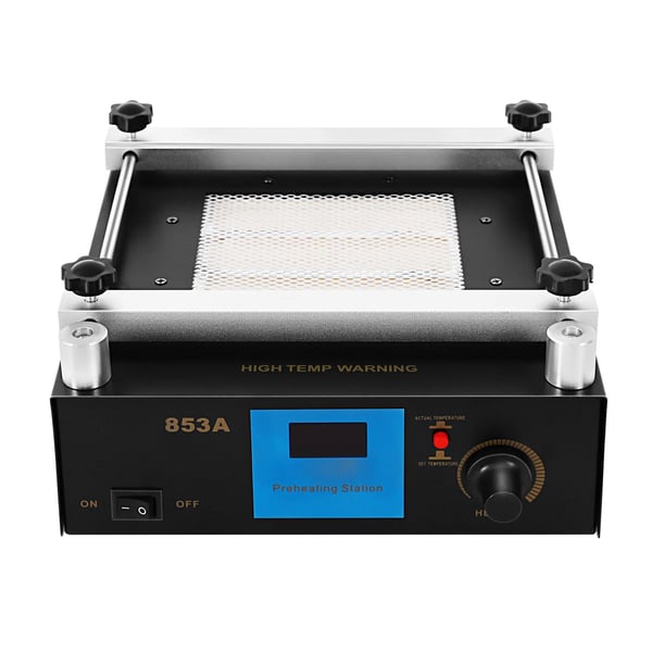 IR forvarmningsstation til lodning - 853A - 450W - 220–240V EU-stik - BGA rework - PCB-forvarmning - Blå