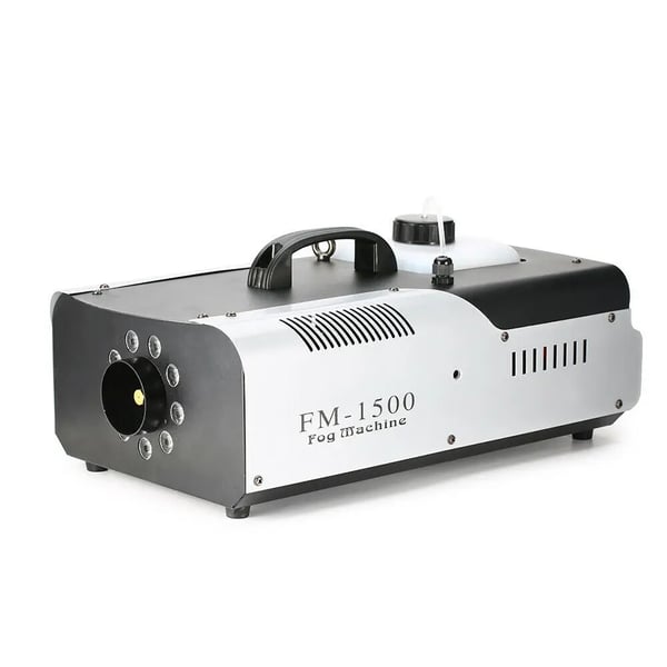 3-in-1 savukone, RGB LED ja DMX-ohjaus, langaton kaukosäädin, 1500 W, musta