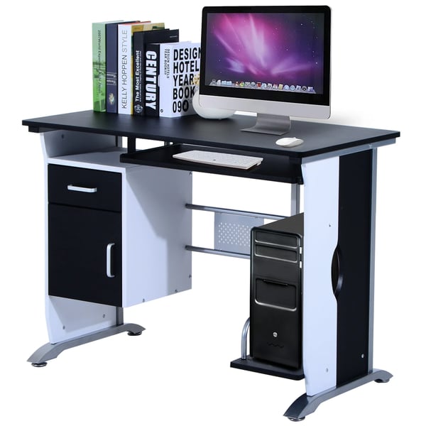 Skrivbord - Datorbord - Rektangulärt - Fristående - 100x52x75 cm - Trä - För Skola/Kontor
