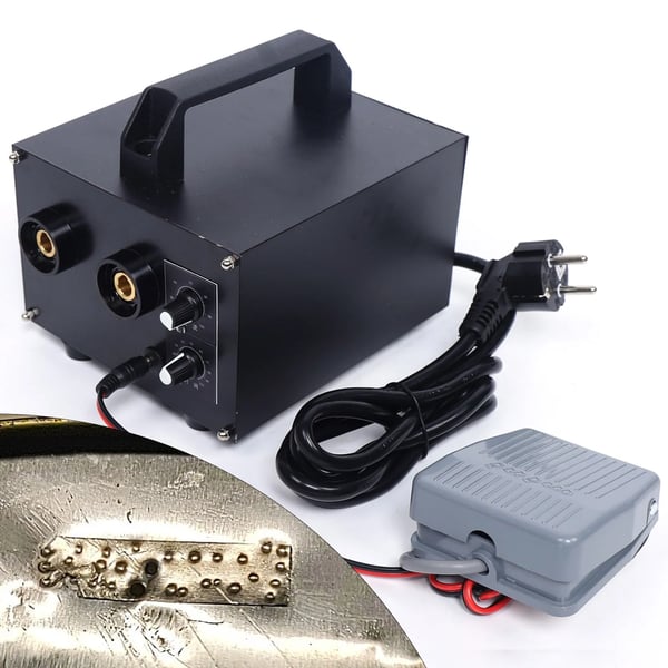 YIYIBYUS, punktsvejsemaskine til batterier, 6700 W 1600 A 220 V, sort