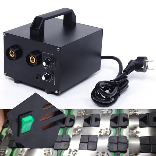 YIYIBYUS, punktsvejsemaskine til batterier, 6700 W 1600 A 220 V, sort