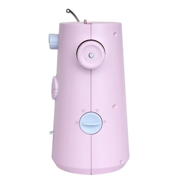 Mini ompelukone - FHSM-398 kotimalli - Lukko-ommel - 2 nopeutta 290–330/min - 100–240V, DC6V Adapteri - Kannettava - Vaaleanpunainen