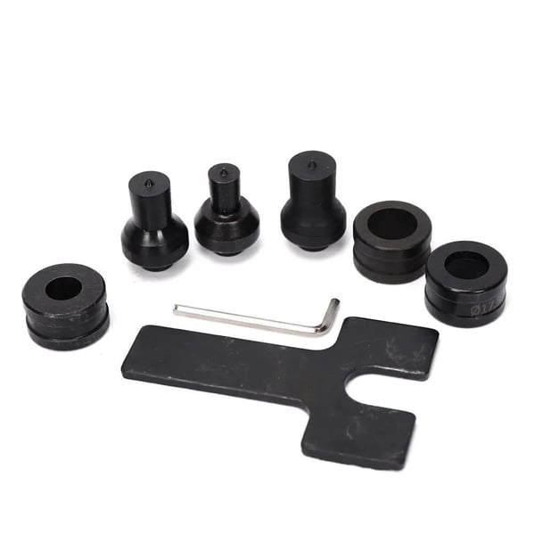 Hydraulisk stansmaskine - Hulstanse til metal - Til kobber og vinkeljern - Huldiameter 0,95–1,91 cm