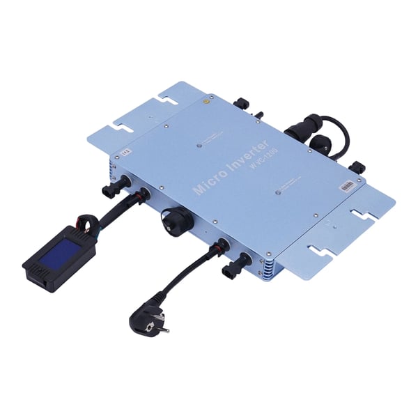 WVC, verkkoliitäntäinen mikroinvertteri aurinkopaneeleille, 1200 W, MPPT, DC 22–50 V – AC 220 V, sininen