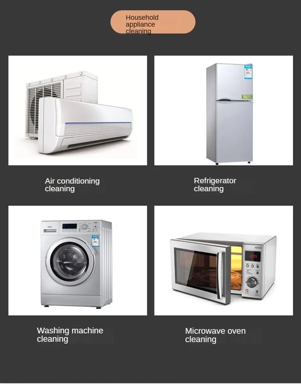 Kannettava höyrypuhdistin - Käsikäyttöinen - 2500W - 220V EU-pistoke - 5 tasoa - >30 min höyryä - 900+ ml säiliö - Korkeapaine - Valkoinen