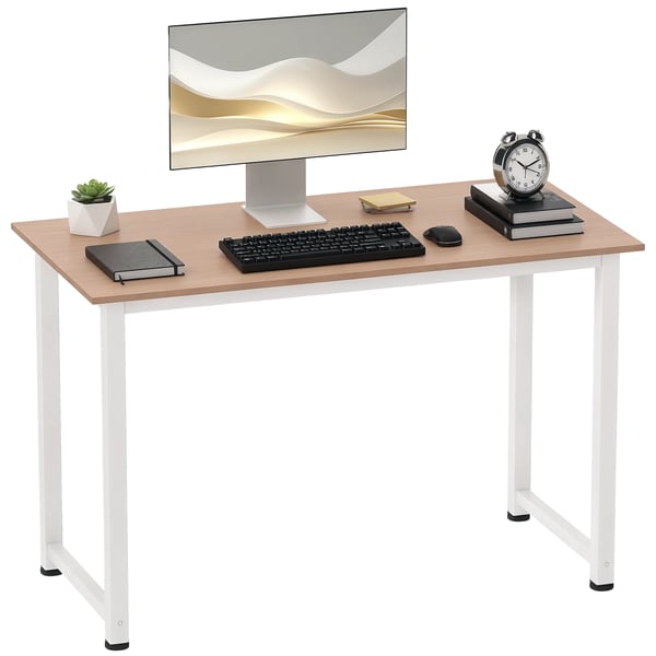 Konsolbord - Vardagsrumsmöbel - Justerbara fötter - 120×60×76 cm - Maxbelastning 100 kg - Metallram - Montering krävs - Ek