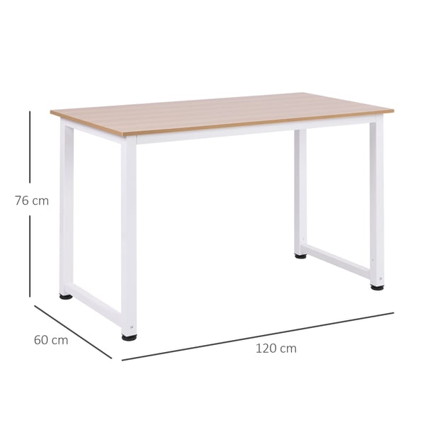 Konsolbord - Vardagsrumsmöbel - Justerbara fötter - 120×60×76 cm - Maxbelastning 100 kg - Metallram - Montering krävs - Ek