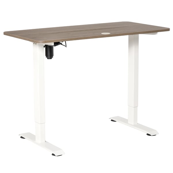Ståskrivbord - Elektriskt höj- och sänkbart - 4 minneslägen - Bordsskiva 120 x 60 cm - Maxhöjd 116 cm - Vit