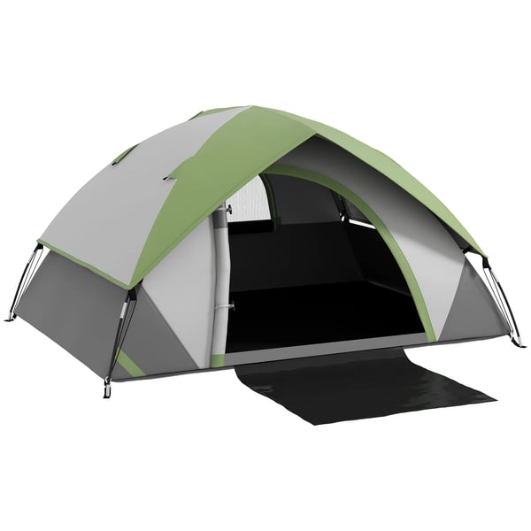 Campingtält - Enmanstält - 210×150×110 cm - 201T Polyester - 1 Sovrum - Grön