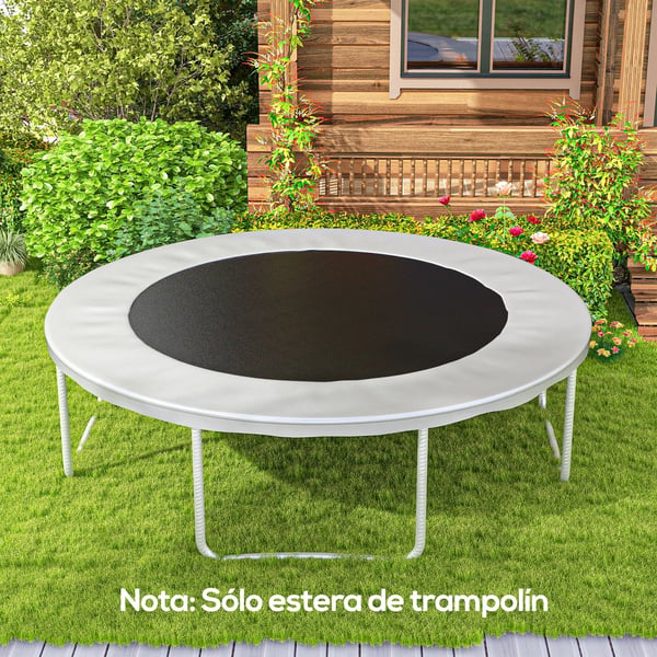 Trampolin - Ersättningshoppmatta - Ø 323 cm - Rund - För konditionsträning - För ben - Svart