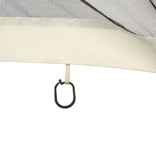 Sidoväggar för paviljong - Set med 4 myggnät - 335 x 207 cm - För trädgårdstält - Svart