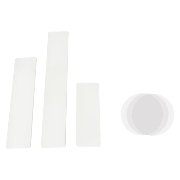 Cylindriske displaysøjler - Karton piedestalsæt - 3-pak - Sammenfoldelige - Til bryllup & dessertbord - 60–100 cm - Lysegul