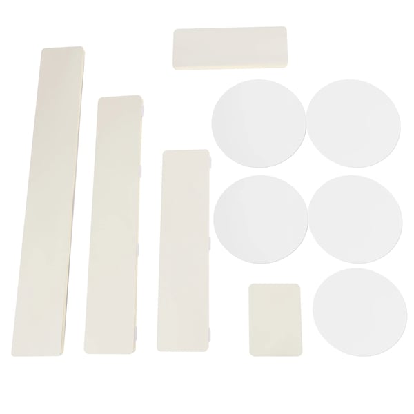 Bryllupsdekoration - Foldbare cylinderstativer i pap - 5-Pak - Str. M - Blomsterstativ & Dessertbord - Ensfarvet - Hvid