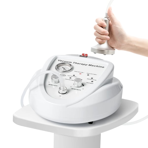 Vakuumterapimaskine - Kropsmassage - Brystforstørrelse & Numseløft - Kropsformning - Salon & Spa - EU-stik - CE - Hvid