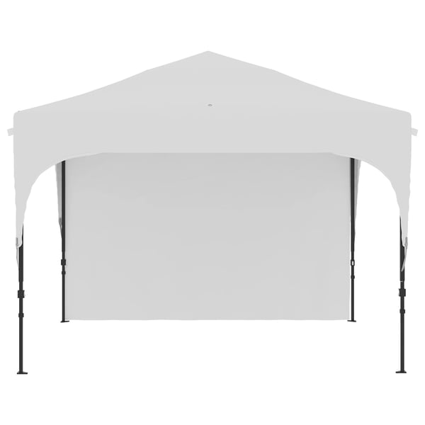 Paviljong - Fällbart Partytält - 3x3 m - Höj- och sänkbar - 1 Sidovägg - 100% Polyester - Vit