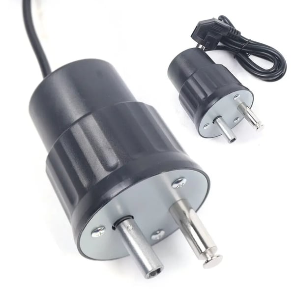 Elektrisk BBQ-motor, rotisserie spydmotor til grill, 220V, sort