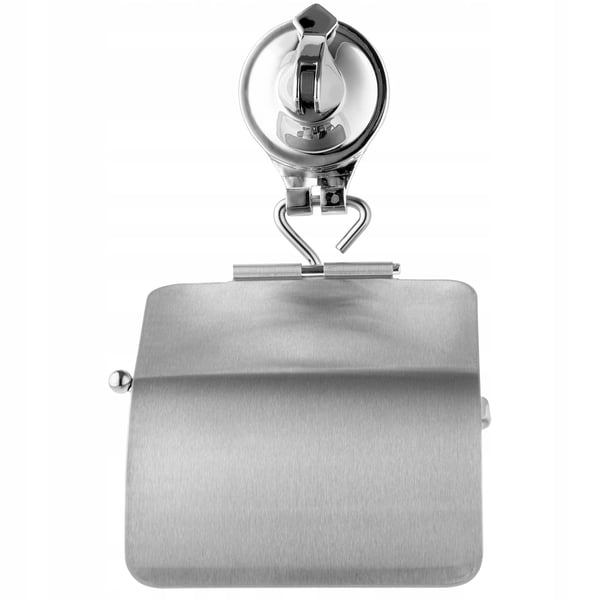 Toiletpapirholder/Toiletrulleholder - Sugekopmontering - Borfri - Vægmontering - Sølv