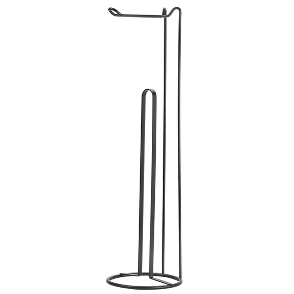 Toiletrulleholder - Gulvstativ - Fritstående - Loft-stil - Badeværelse - Sort