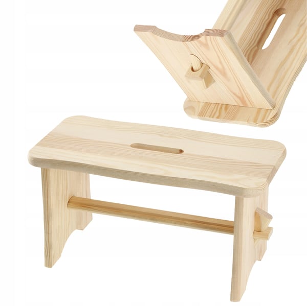 Träpall - Kökspall - Höjd 39 cm - Stabil Konstruktion - Montering Krävs