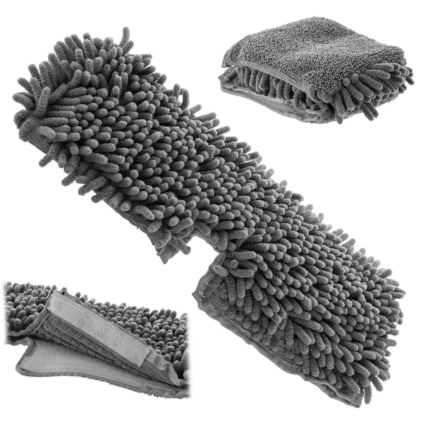 Plattmopp Reservdyna - Mikrofiber Moppöverdrag - 40 x 14 cm - Utbytesdyna