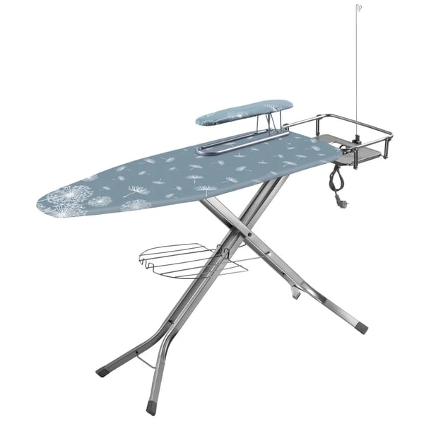 Strykbräda - Stor 130x48 cm - Strykjärnshållare - Ärmbord - Bärhandtag