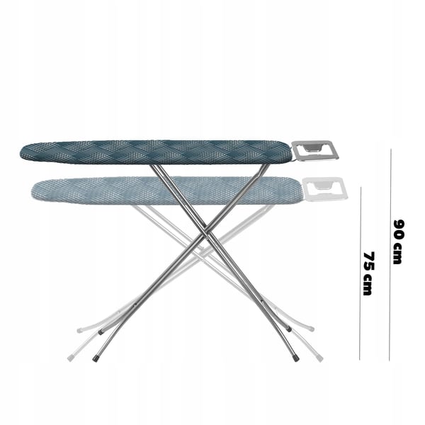 Strygebræt - Standard - Stort 110×30 cm - Sammenklappeligt - Holder til strygejern