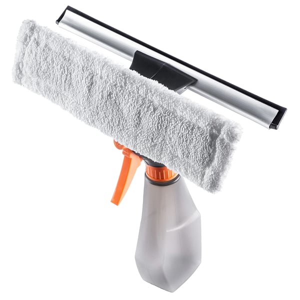 Fönsterputsare - Spraymopp - Mikrofiberduk - Inbyggd spray - Påfyllbar behållare - För fönster och speglar - Ränderfri rengöring