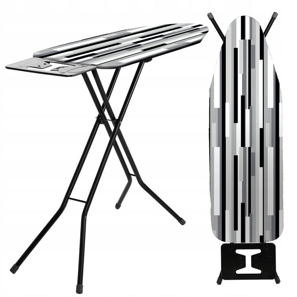 Strygebræt - Sammenklappeligt - 120 x 38 cm - Med strygejernsholder - Let - Standard