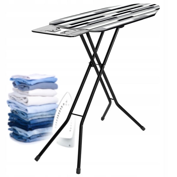 Strygebræt - Sammenklappeligt - 120 x 38 cm - Med strygejernsholder - Let - Standard