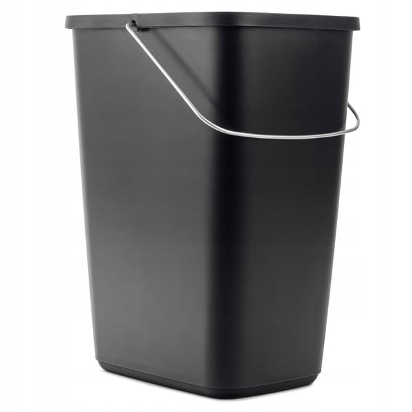 Affaldsspand - Skraldespand - 12 L Kapacitet - Med Holder - Sort