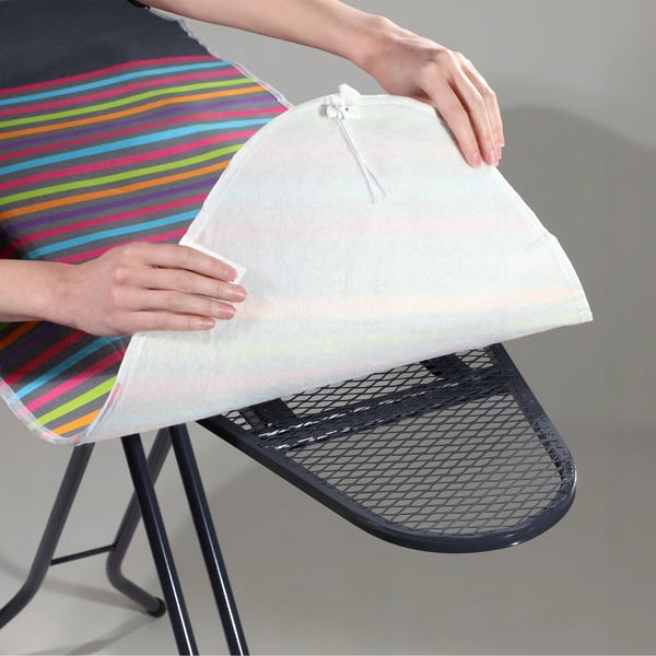 Strygebrætbetræk - Reservebetræk - 135 x 50 cm - Elastiske Stropper - Med Underlag