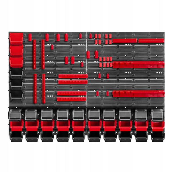 Værktøjstavle - Hulplade (pegboard) - Vægmonteret - 116 x 78 cm - 80 dele