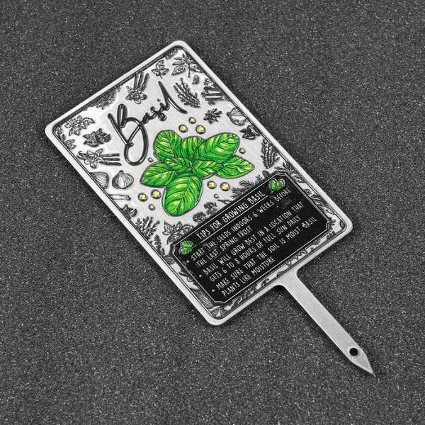 Planteetiketter & planteskilte - Krydderurte- og krydderimarkører - Skrivbare - Til have og potter