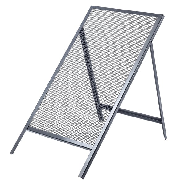 Sandsigte - Byggesigte/Trådnet - 120x60 cm - Maske 8 mm - Grå