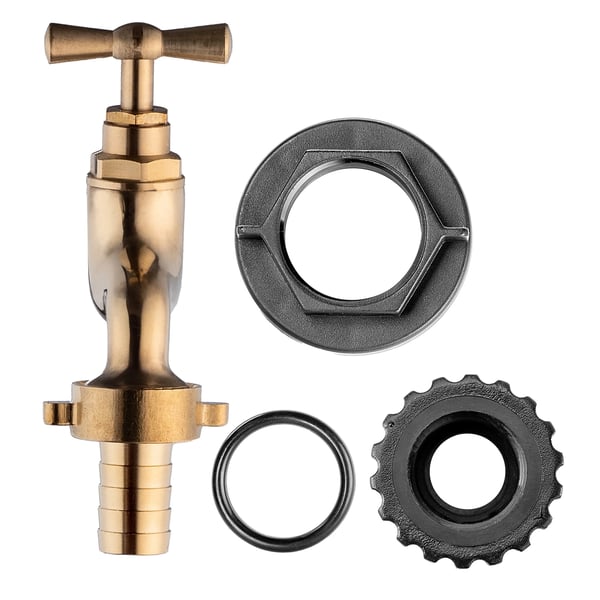 Tankhane Adapter - Ventilkobling - 1,9 cm Gevind - Til Tønde og Beholder - Til Tankhane og Ventil