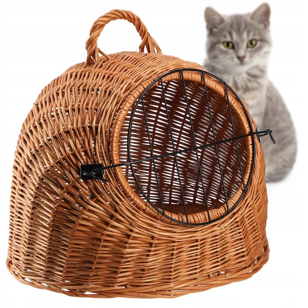 Kæledyrs Transportkurv - Hund & Kat Bæretaske - 49 cm - PU-materiale - Håndvask - 1,34 kg
